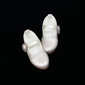 BJD bábika obuv vhodná pre malé 1/3 1/4 veľkosti módy s špicaté kožené topánky kolokačných malé láska biela bábika príslušenstvo