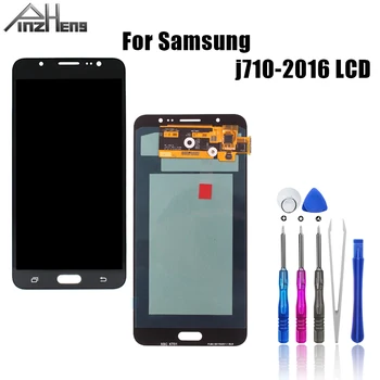 PINZHENG LCD Samsung Galaxy J7 2016 J710 J710FN J710F J710M J710Y J710G J710H LCD Displej Dotykový Displej Digitalizátorom. Montáž