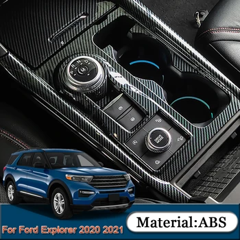 Pre Ford Explorer 2020 2021 Auto Štýl Interiéru Vozidla Gear Box Ozdobné Rámy Flitrami Kryt Nálepky, Auto Ochrana Príslušenstvo