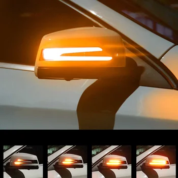 2ks LED Dynamický Zase Signál Svetlo Zrkadlo Indikátor Blinker na Mercedes Benz W176 W246 W204 W212 C117 X156 C204 X117