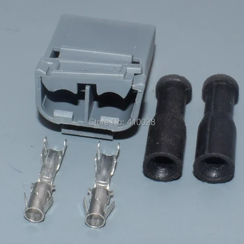 Shhworldsea 3,5 mm Samica 2 Pin Automobilový Konektor S Terminálmi Gumové Tesnenie