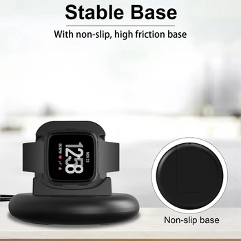 Nabíjací Dok pre Fitbit Versa3/Zmysel pre Inteligentné Hodinky Nabíjačku Základňovej Stanice, Prenosné USB Sledovať Nabíjací Kábel Adaptéra