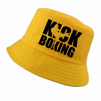 Nové k pop módne kick boxing klobúk Muži ženy vedierko hat outdoor, lov panama rybárske spp rybár klobúk ženy