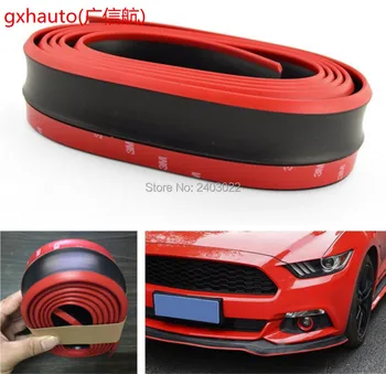2,5 M červená-čierna auto off-road predný nárazník sukne pásy chránič dekor gumy pery