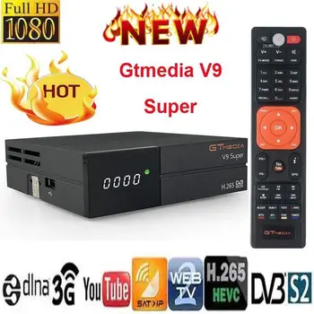 GTMedia V9 Super Satelitný Prijímač Bult-wi-fi DVB-S2 receptor Full HD TV Box GT Media V9 Super Satelitný dekodér Set-Top Box