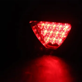 Univerzálny 12 LED Brzdové Svetlá Zadné Ostrohové Stop Hmla Trojuholníkové Brzdové Svetlo Stop kahanca Auto LED Strobe Light