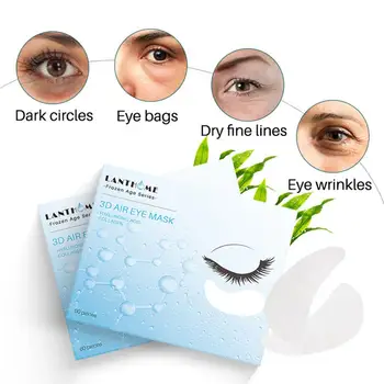 60 Kus 3D Pod Očná Maska Prírodné Hydratačné Gélové Očné Škvrny Odstrániť Tmavé Kruhy Anti-Age Taška Očné Krémy pre Starostlivosť o Pleť