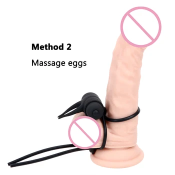 IKOKY Penis Krúžok Čas Trvajúce Oneskorenie Ejakulácie Zámok Lano Stimulátor Klitorisu 10 Rýchlosť Vibrátor Penis Krúžok Sexuálne Hračky pre Mužov
