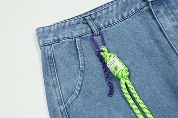 UNCLEDONJM 20AW Gradient Jeans pánske BF Harajuku Módnej Značky Street nosiť Bežné Módne voľné modré džínsy ZBRAŇ-9985