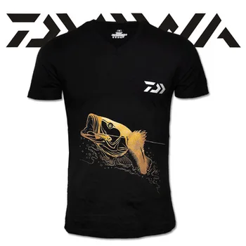 2020 Pohodlné Daiwa Mužov Rybárske Oblečenie Krátkym Rukávom Letné Rybárske T-shirt Priedušný rýchloschnúci DAWA Rybárske Oblečenie