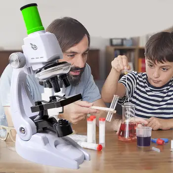 Mikroskop Kit Laboratória s Držiaka Telefónu Vedy Vzdelávacie Hračka Darček Rafinované Biologický Mikroskop pre Deti, Darčeky