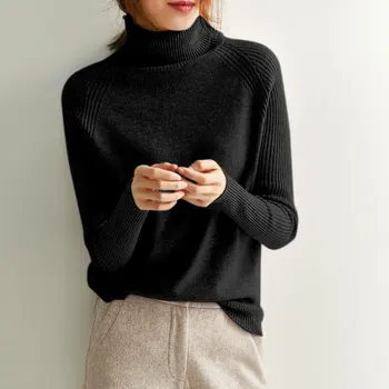 Dámske svetre 2019 sveter ženy turtleneck pulóver ženy pletený sveter nové cashmere sveter ženy zimné oblečenie pre ženy