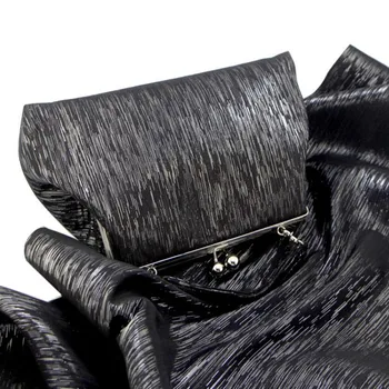 Kovové Blikajúce poly bavlnená tkanina shantung hodvábne svadobné kabát topánka taška záves, materiál 45 cm*138 cm