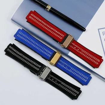 Kožené Gumy Mužov Watchband pre HUBLOT Hengbao Fusion Seriál 25mmx 19 mm Multicolor Pohodlné dámske Hodinky, Príslušenstvo