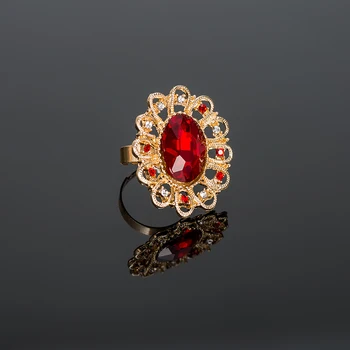 Móda Red Crystal Svadobné Šperky Sady Svadobné Party Kostým Šperky Indiánsky Náhrdelník Náušnice, Sety Pre Nevesty Svadobné Ženy