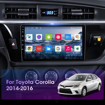 JMCQ Android 9.0 2G+32 G 2DIN DSP Auto Rádio Multimediálny Prehrávač Videa Pre Toyota Corolla Ralink-2016 Navigácie GPS Vedúci Jednotky
