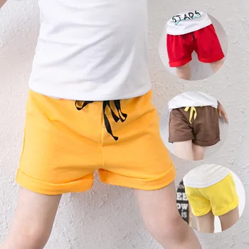Famli Letné baby Deti Bežné šortky pre chlapca dievčatá šortky detské bavlnené športové Unisex beach šortky deti krátke nohavice