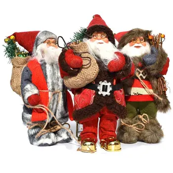 Vianočné Santa Claus Bábiky Hračky, vianočné Dekorácie pre Domov Ozdoby na Vianočný Stromček Vianočný Darček Pre Deti BR57