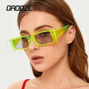 GAOOZE Ženy Značkové Obdĺžnik slnečné Okuliare Retro Ženy Anti-glare Okuliare Luxusné Okuliare Obdĺžnik slnečné Okuliare Značky Dizajn LXD420