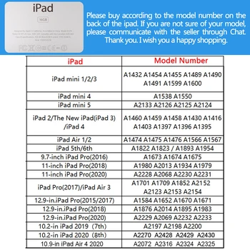 Krava Tlače pre 10.2 iPad ipad 7. Generácie Prípade 2019 8. 6. Mini 5 Kryt Pro 12.9 Prípadoch PC Funda Pre ipad Vzduchu Prípade Pro 11 2020