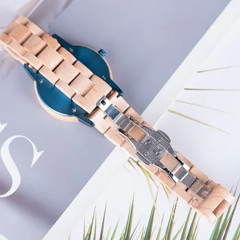 BOBO VTÁK Drevené Hodinky Muži Ženy Top Luxusné náramkové hodinky Quartz Ručne vyrábané z Prírodného dreva V Darčekovej krabičke Dropship relogio masculino