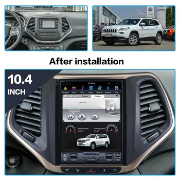 Pre Jeep Cherokee - 2019 Android 9 autorádia Tesla Vertikálneho Displeja Strednej Multimediálny Prehrávač, GPS Navigáciu DSP CarPlay