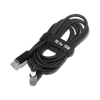 100W USB Typ C-6.0x3.7mm Muž Plug Converter Dual E-Známky Čipy USB C PD Nabíjací Kábel Kábel pre Asus FX-PRO Notebook Pc