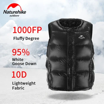 Naturehike Zimný ultra-light down vest muži ženy light horse armor 95% hus nadol 1000FT bunda Vesta