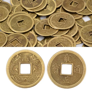 100ks 25 mm Starovekej Čínskej Šťastie Mince Dragon Fei Shui Mince Peniaze Pre Domov Zber Šťastie, Bohatstvo Remeselnej Tvorby Zdobenie