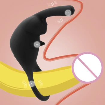 OLO10 Rýchlosti Vibrátor Kohút Krúžky na Penis Krúžok Upozorňuje Oneskorenie Ejakulácie Stimulácia Klitorisu Masér sexuálnu Hračku pre Mužov Pár
