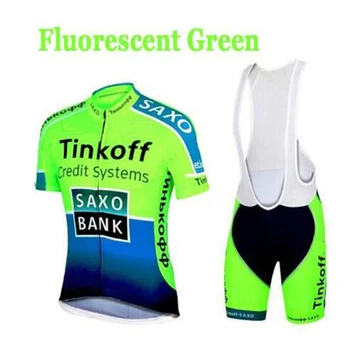 2020 Saxo Tinkoff Bank Krátky Rukáv Cyklistika Dres Nastaviť Ropa Ciclismo Hombre MTB Cyklistické Oblečenie Priedušná Požičovňa Bicyklov Jersey