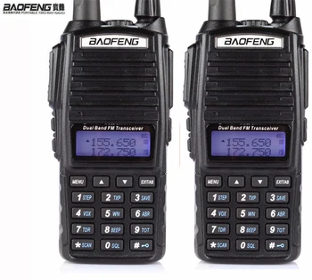 HORÚCE Lacné 2021 2ks Dve 2 Spôsob Rádio Duálne Pásmo VHF UHF Rádio Stanice Walkie Talkie Baofeng UV 82 S FM Dvojité PTT Baofeng UV-82