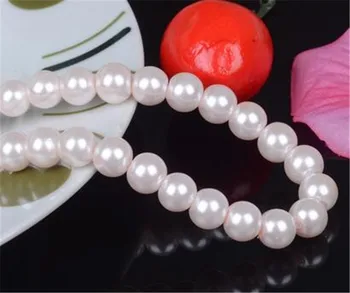 MHS.SLNKO Predaj 210pcs/veľa sklenené korálky, perly 8mm voľné farby Pearl sklenené korálky pre DIY módne Šperky