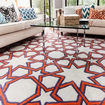 Romantický 3D vzor svadobný koberec ,veľká veľkosť luxusné vlna zahustiť ručné obývacia izba koberec, domáce dekorácie koberec