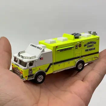 Americký požiaru truck zliatiny model auta, dĺžka 11 cm