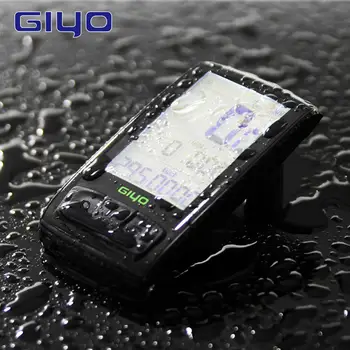GIYO Nabíjateľná Bezdrôtový Požičovňa Počítačov s Srdcového tepu Teplota Bluetooth4.0 Cyklistický Tachometer Na Bicykel Stopky