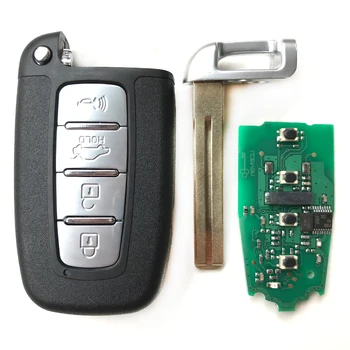 4 tlačidlá 433MH Auto Diaľkové tlačidlo Pre Hyundai Sonata Genesis Equus Veloster 2009-I30 IX35 Keyless entry Fob Smart key