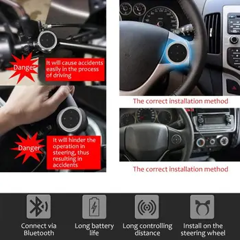 Auto Bezdrôtový Mobilný Telefón Multimediálne Bluetooth, Multifunkčný Volant, Diaľkové Ovládanie