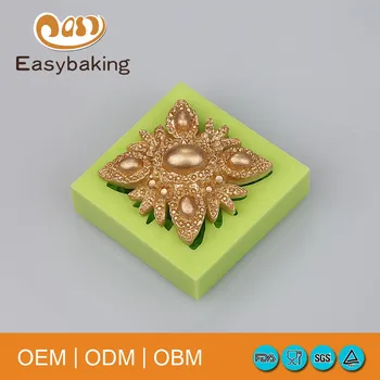 Štvorcový tvar potravinársky silikón formy šperky tvar fondant cake decoration nástroje
