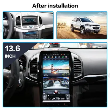 Android 9.0 4+128G ROM Tesla štýl Navig GPS Pre Chevrolet Captiva roky 2013-2017 headunit multimediálne rádio magnetofón DVD Č hrať