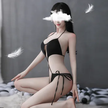 Duté Z Sexy Dospelých Porno Strany Plavky Cosplay Kostým pre Ženy Vianočný Darček 1pcs Sladké Japonský Štýl Dievčatá Kombinézach