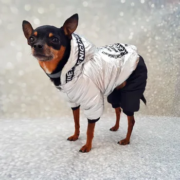 S-XXL One-Piece Psie Oblečenie, Zimné Kombinézy Teplé Jumpsuit pre Malé Psy Shih Tzu Lyžiarske Oblek Yorkshire Hrubé Rúna Psa s Kapucňou