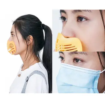 1pcs Pohode Rúž Ochrany Stojan Priedušná Priestor na Dýchanie Zvýšiť Nos Ochrany 3D Maska na Stenu