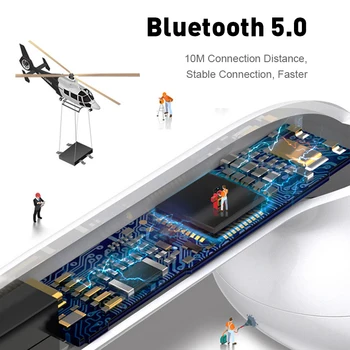 I7 Mini-2 TWS Bezdrôtové Slúchadlá Bluetooth 5.0 Slúchadlá Matný Slúchadlá Plnenie Box Bezdrôtové Slúchadlá Slúchadlá pre iphone xiao