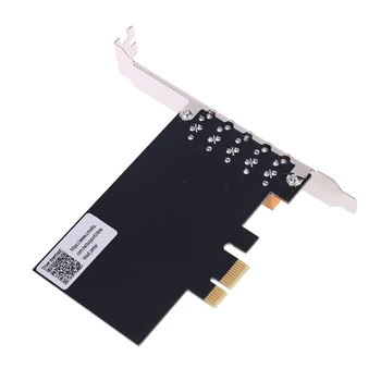 PCI-E Zvuková Karta 5.1 Kanálov CMI8738 Chipset Audio Digitálny Ploche PCI Express LX9B