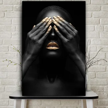 Čierne Africké Škandinávskych Nahé Ženy Plátno na Maľovanie Sexy Dievča Plagát na Stenu Umenie Fotografie pre Obývacia Izba Domova