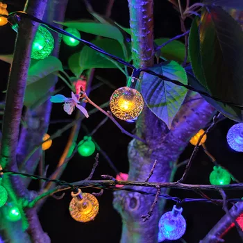 Solárne LED Vonkajšie Nepremokavé String Svetlá Vonkajšie Záhradné Dvore Lampa Svetlo String CLH@8