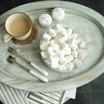 50PCS Simulované Točil Cukru Falošné Marshmallow Dezert Model Vyrobený Z Hliny Cake Zdobenie pre Prezentovať Fotografie