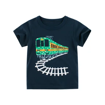 Jumpingbaby 2021 Chlapci T shirt Deti T-Shirts Letné Top Topy Dievčatá T-shirt koszulka Tracktor koszulki meskie roupa menina Enfant