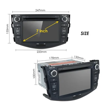 IPS 4GB PX5 2din Android 10 autorádia DVD GPS pre Toyota RAV4 Rav 4 2012-2006 Multimediálne Navi Autoradio Octa-Core, Video Prehrávač